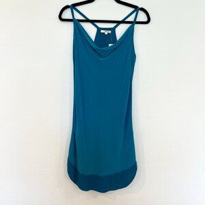 LA Made Teal Silk Dress, Size XS